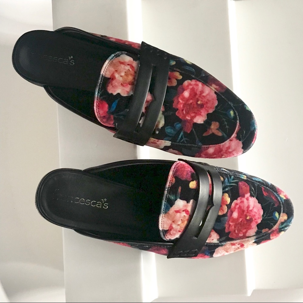 Francesca PAISLEY FLORAL MULES Slip-on Shoes - Picture 3 of 7
